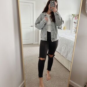 Boutique Distressed Denim Jacket